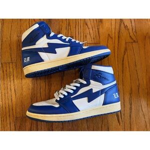 Reves Paris/Air Kiy ‘85 HI "Sport Blue" La Los Angeles Sz 12.5 White